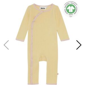 Molo Soft Yellow and Pink Kids Bodysuit